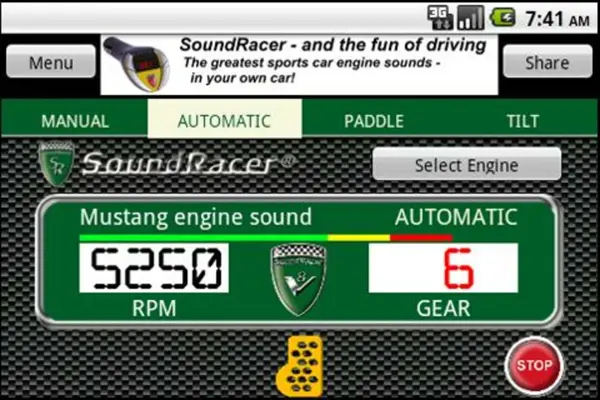 SoundRacerFree android App screenshot 2