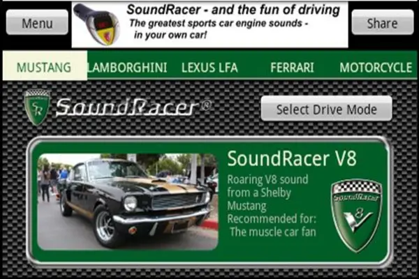 SoundRacerFree android App screenshot 3